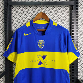 Camisa Boca Juniors Edição Centenária 2005/06 - Nike Retrô Masculina - Azul/Amarela