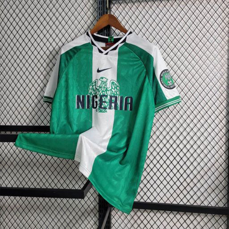 Camisa Seleção Nigéria Home 1996 - Nike Retrô Masculina - Verde/Branca