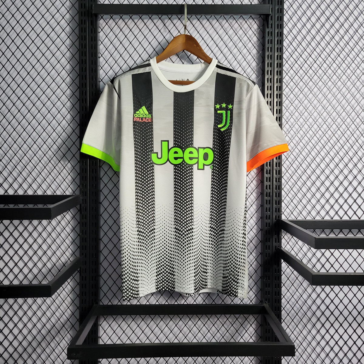 Camisa Juventus 2019/20 - Adidas Retrô Masculina - Branca/Preta