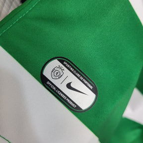 Camisa Sporting Home 2023/24 - Nike Torcedor Masculina - Verde/Branca