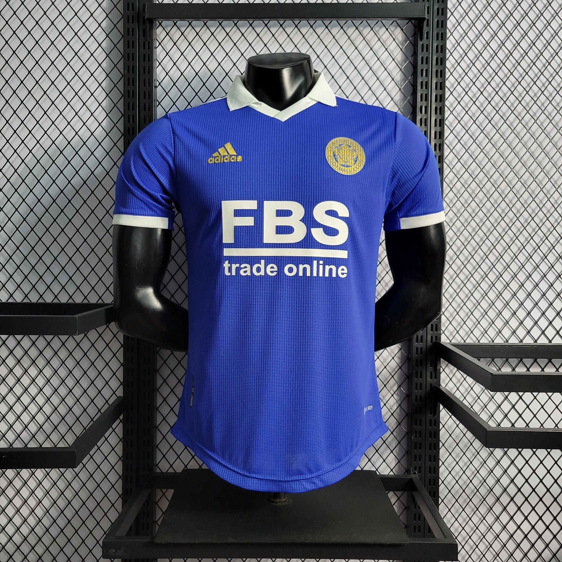 Camisa Leicester City Home 2022/23 - Adidas Jogador Masculina - Azul/Branca