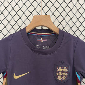 Kit Infantil Seleção Inglaterra Away 2024/25 - Nike Torcedor - Roxa