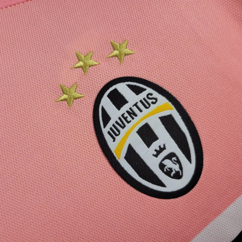 Camisa Juventus Away 2015/16 - Adidas Retrô Masculina - Rosa/Branca