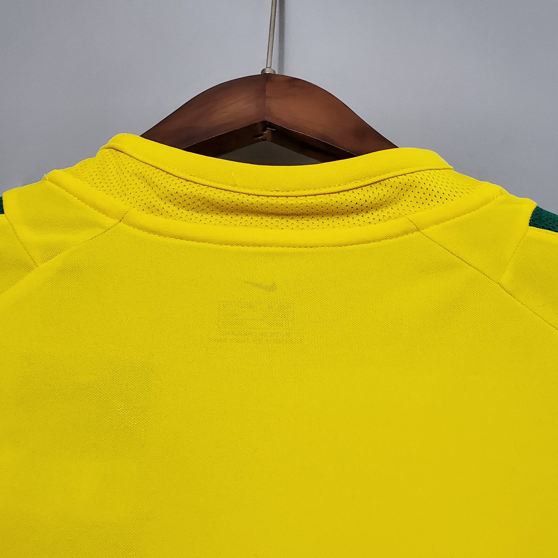 Camisa Seleção Brasil Home 2002 - Nike Retrô Masculina - Amarela/Verde