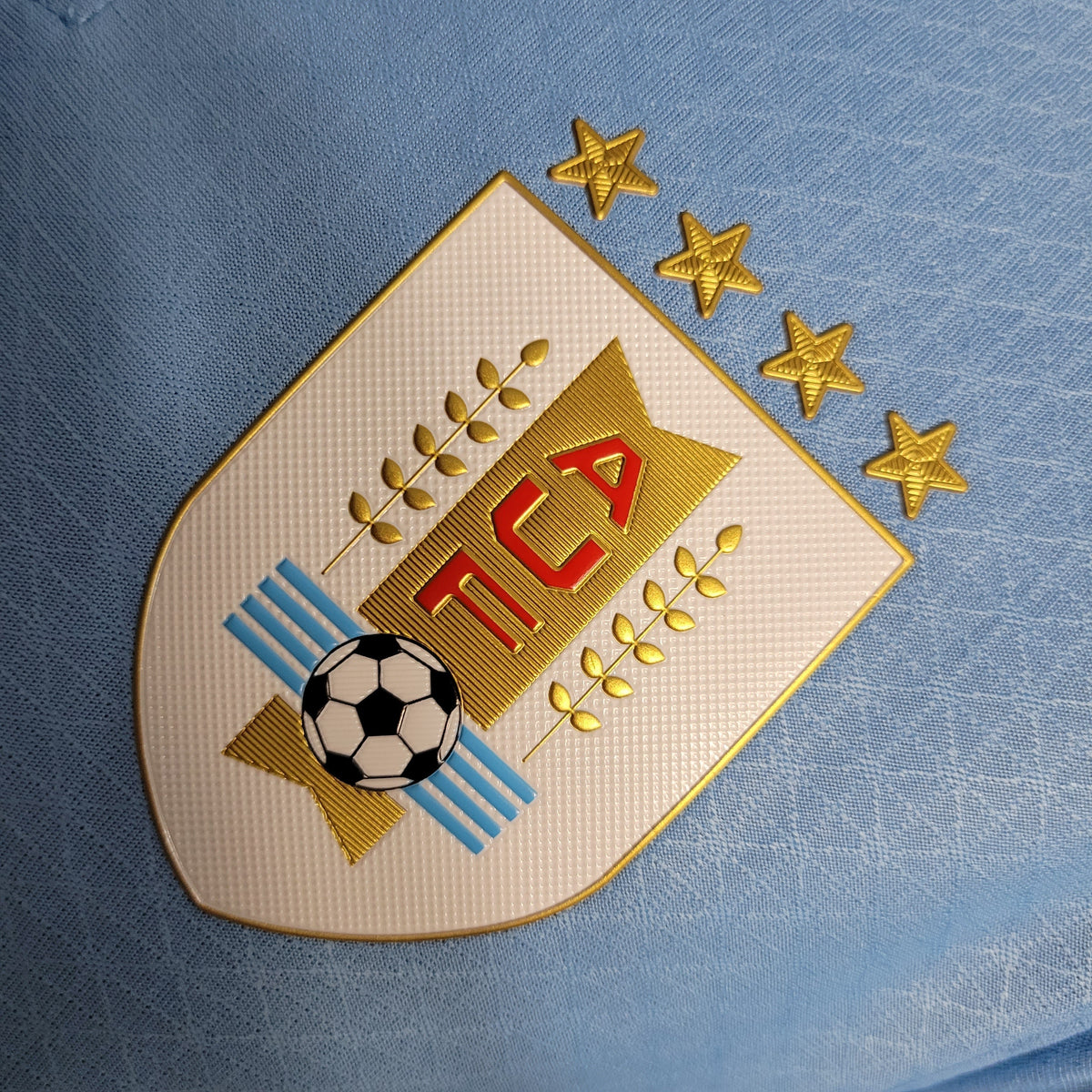 Camisa Seleção Uruguai Home 2022/23 - Puma Jogador Masculina - Azul/Branca