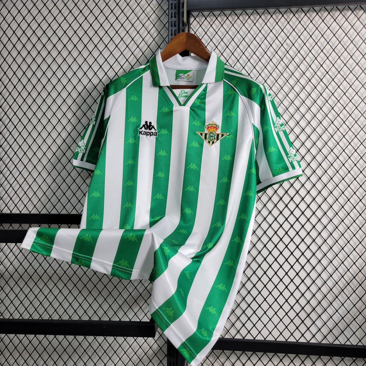 Camisa Real Betis Home 1995/97 - Kappa Retrô Masculina - Branca/Verde