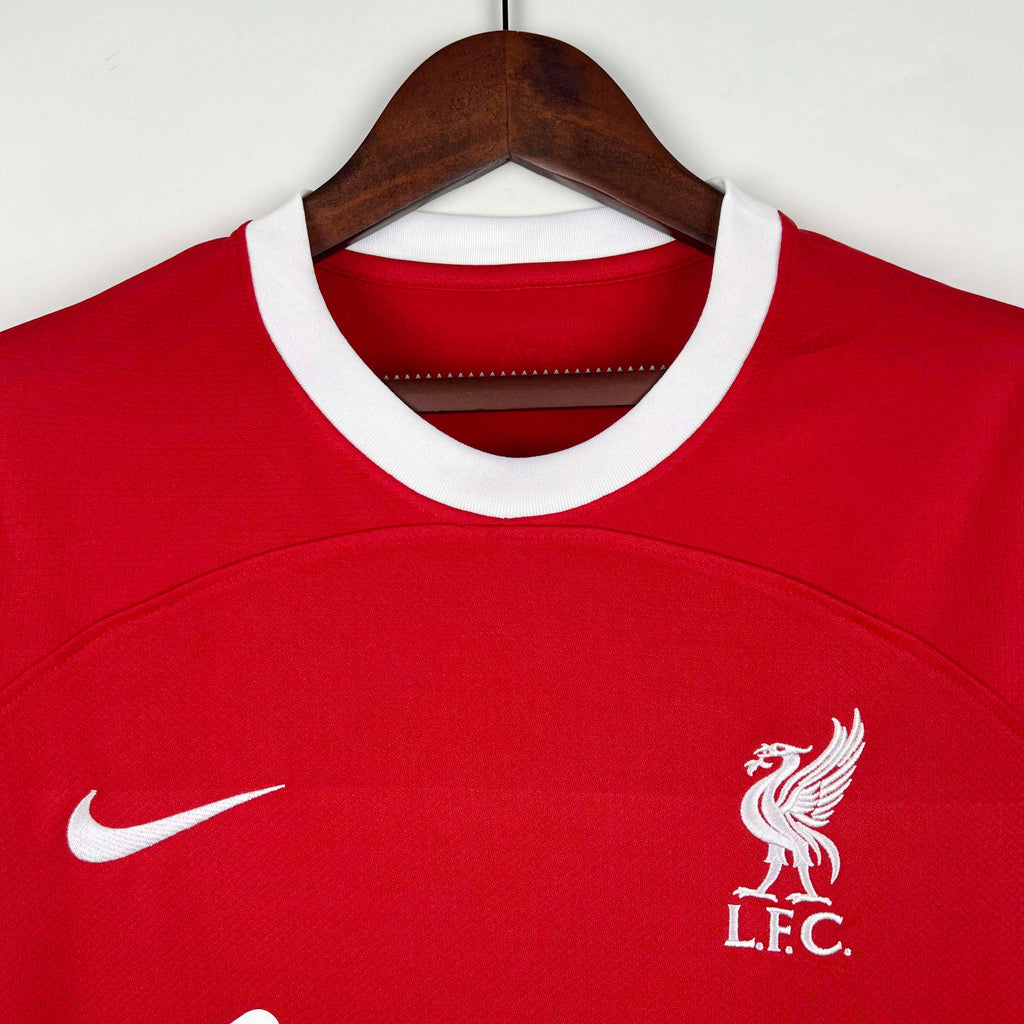 Camisa Liverpool Home 2023/24 - Nike Torcedor Masculina - Vermelha