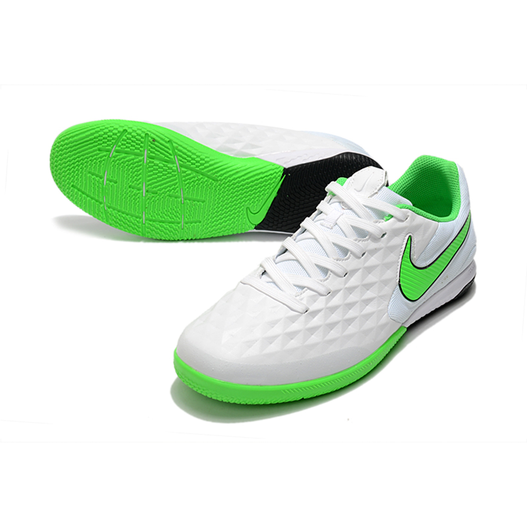 Chuteira Nike Tiempo Legend 8 Futsal Pro Branco/Verde