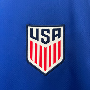 Camisa Seleção Estados Unidos Away 2024/25 - Nike Torcedor Masculina - Azul/Vermelha