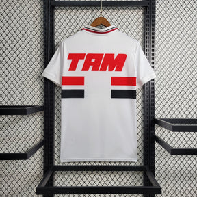 Camisa São Paulo Home 1993/94 - Penalty Retrô Masculina - Bramca/Vermelha