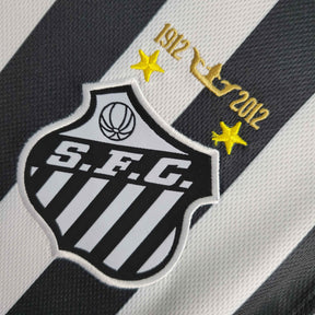 Camisa Santos Away 2012/13 - Nike Retrô Masculina - Branca/Preta