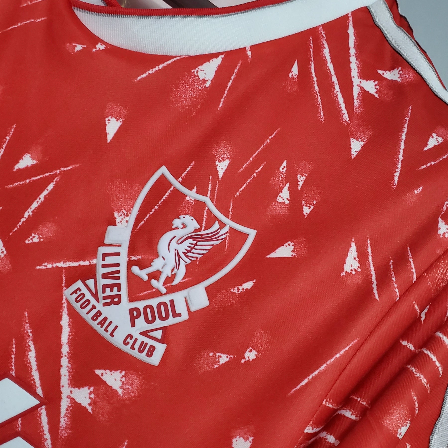 Camisa Liverpool Home 1989/91 - Adidas Retrô Masculina - Vermelha/Branca