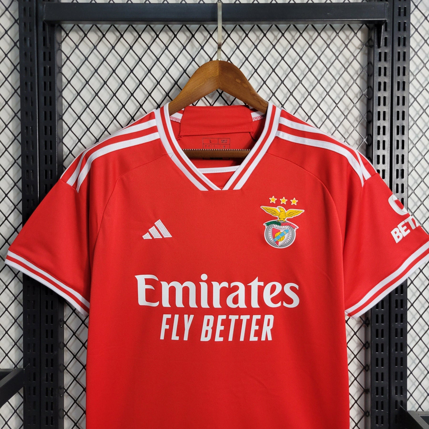 Camisa Benfica Home 2023/24 - Adidas Torcedor Masculina - Vermelha/Branca