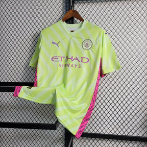 Camisa Manchester City Goleiro 2023/24 - Puma Torcedor Masculina - Verde/Rosa