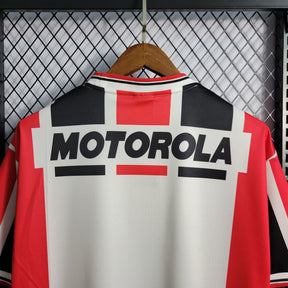 Camisa São Paulo Away 2000 - Penalty Retrô Masculina - Vermelha/Preta