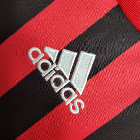 Camisa Milan Home 2007/08 - Adidas Retrô Masculina - Vermelha/Preta