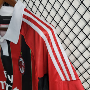 Camisa Milan Home 2012/13 - Adidas Retrô Masculina - Vermelha/Preta