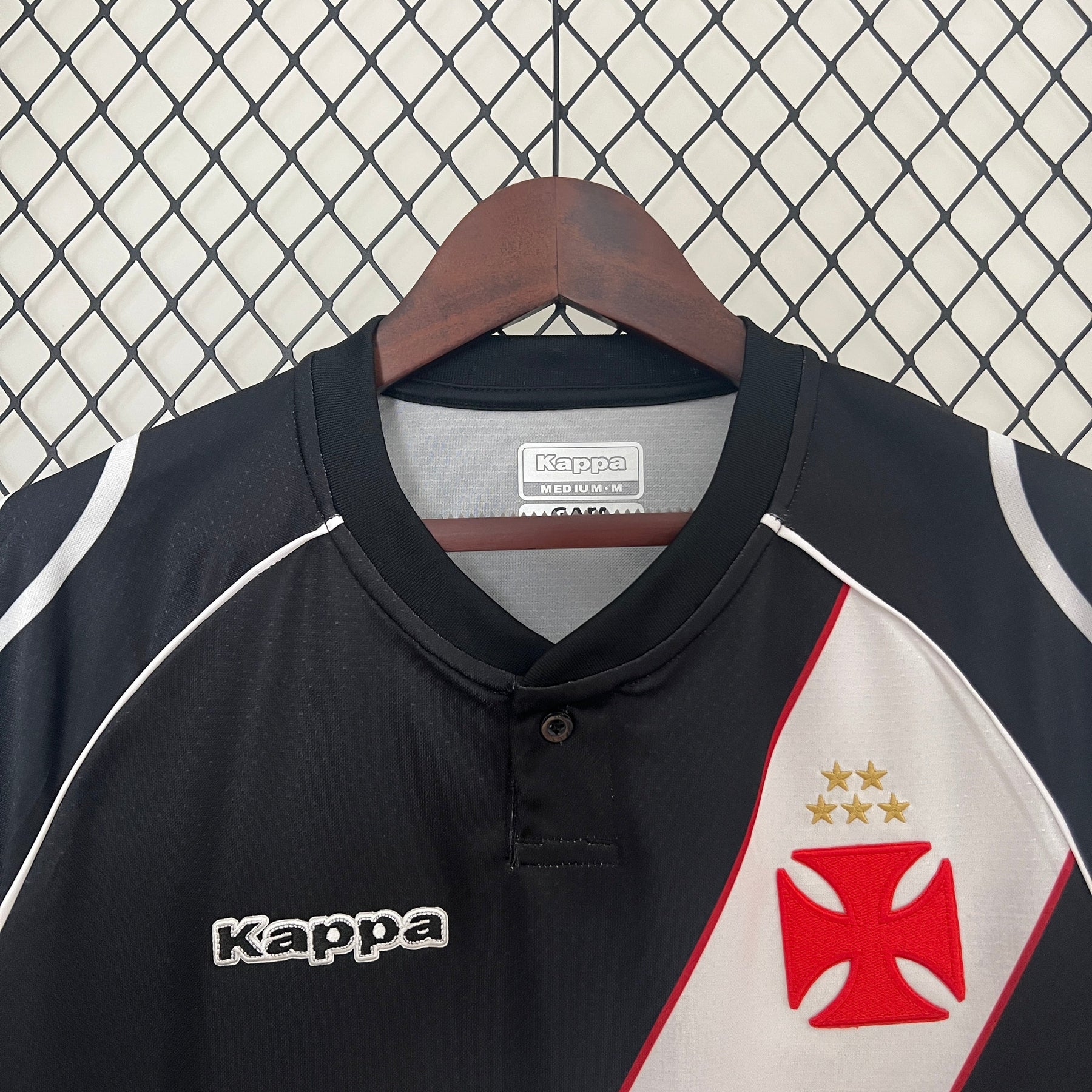 Camisa Vasco Edição Especial 2024/25 - Kappa Torcedor Masculina - Preta/Branca