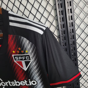 Camisa São Paulo Away 2023/24 - Adidas Torcedor Masculina - Preta/Vermelha