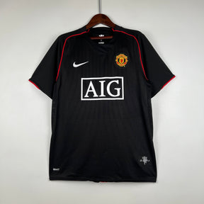 Camisa Manchester United Away 2007/08 - Nike Retrô Masculina - Preta