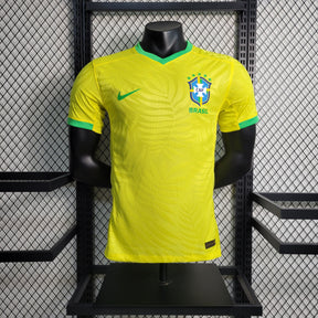 Camisa Seleção Brasil Home 2023/24 - Nike Jogador  Masculina - Amarela/Verde