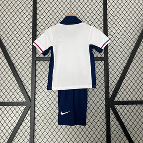 Kit Infantil Seleção Inglaterra Home 2024/25 - Nike Torcedor - Branca/Azul