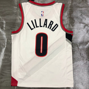 Regata NBA Portland Trail Blazers Association Edition Damian Lillard Branca