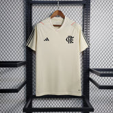 Camisa Flamengo Treino 2023/24 - Adidas Torcedor Masculina - Creme/Preta