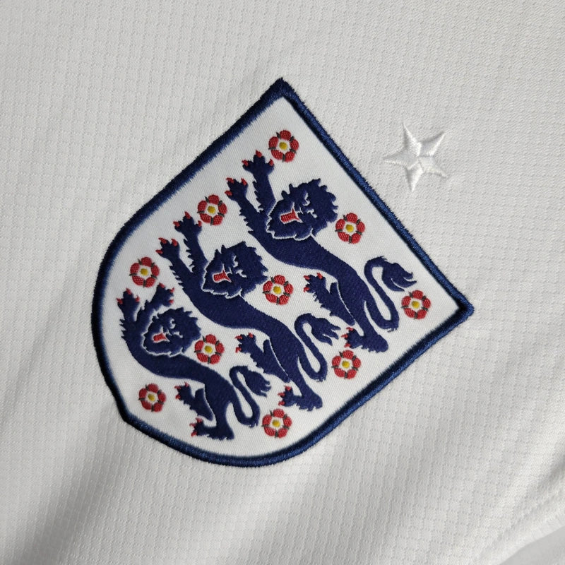 Camisa Manga Longa Seleção Inglaterra Home 2024/25 - Nike Torcedor Masculina - Branca/Azul