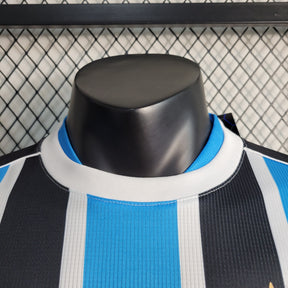 Camisa Grémio Home 2023/24 - Umbro Jogador Masculina - Azul/Preta