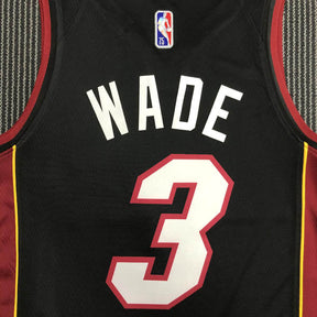 Regata NBA Miami Heat Icon Edição 75 anos Dwayne Wade Preta