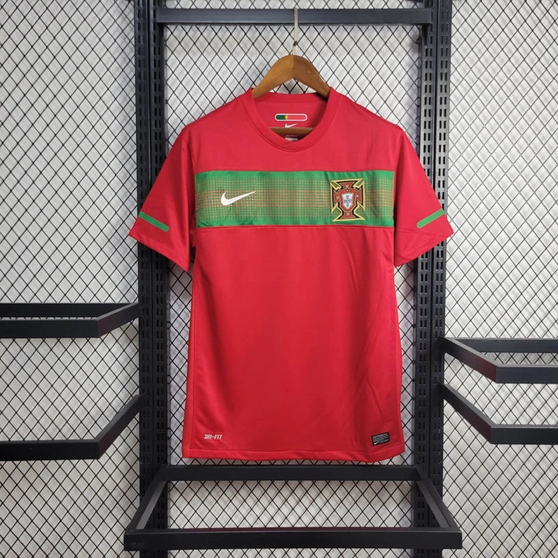 Camisa Portugal Home 2010 - Nike Retrô Masculina - Vermelha/Verde