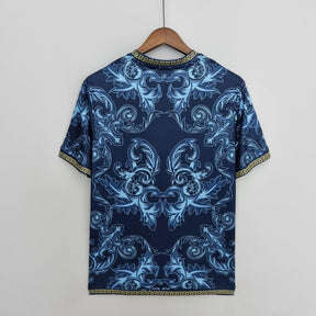 Camisa Seleção Itália 2020/22 - Puma Torcedor Masculina - Edição Especial Versace - Azul