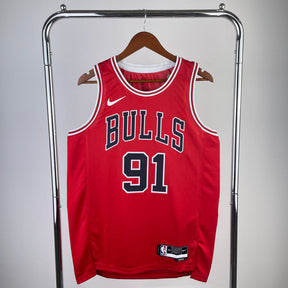 Regata NBA Chicago Bulls Icon Edition Dennis Rodman Vermelha