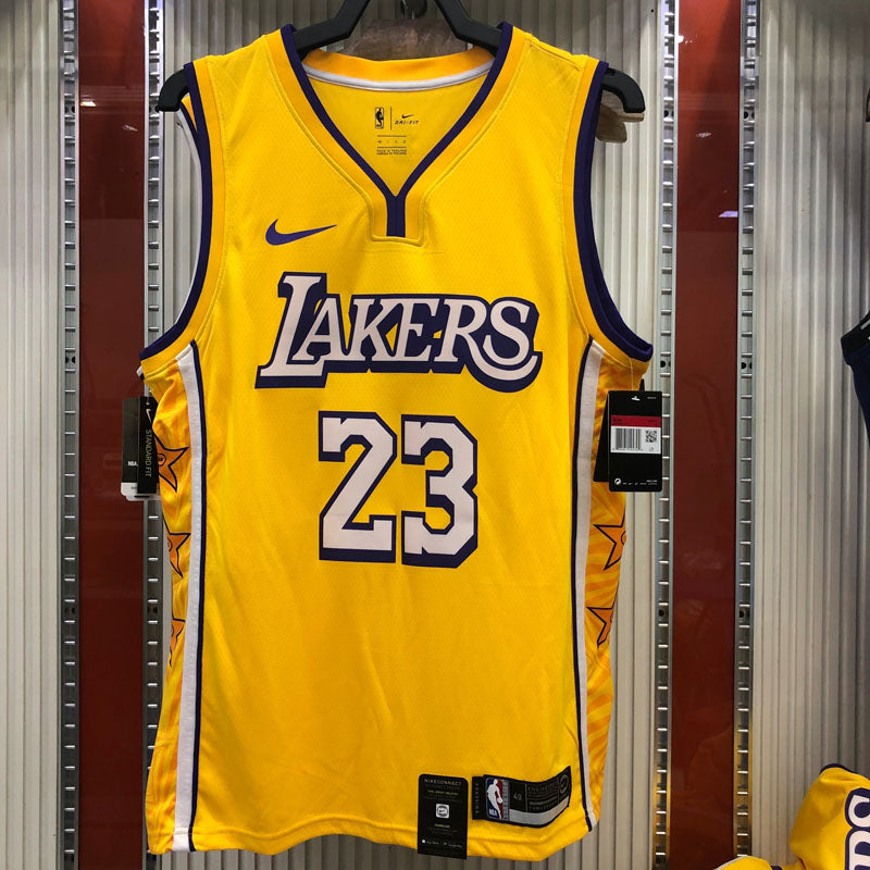 Regata NBA Los Angeles Lakers City Edition 19/20 LeBron James 23 Amarela