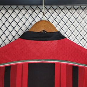 Camisa Milan Home 2014/15 - Adidas Retrô Masculina - Vermelha/Preta