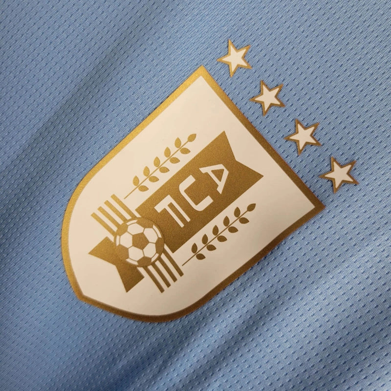 Camisa Seleção Uruguai Home 2024/25 - Puma Torcedor Masculina - Azul/Branca