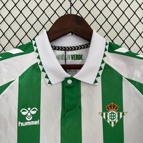 Camisa Real Betis Home 2024/25 - Hummel Torcedor Masculina - Verde/Branca