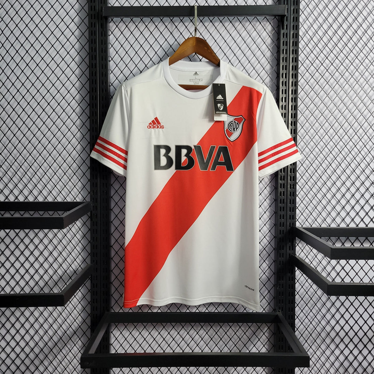 Camisa River Plate Home 2015/16 - Adidas Retrô Masculina - Branca/Vermelha