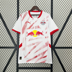 Camisa RB Leipzig Home 2024/25 - Puma Torcedor Masculina - Vermelha/Branca