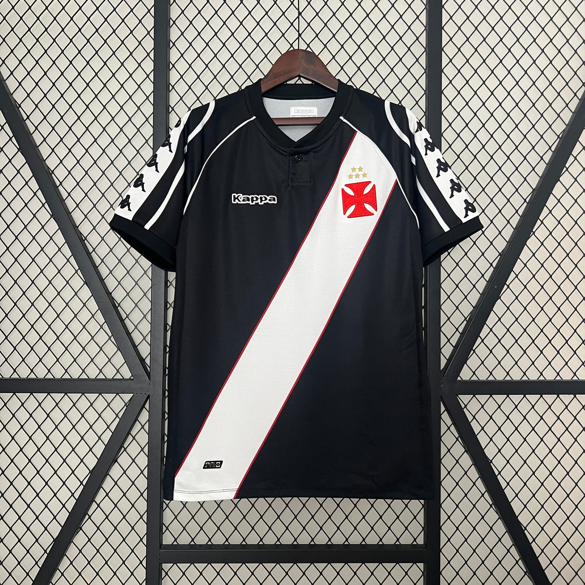 Camisa Vasco Edição Especial 2024/25 - Kappa Torcedor Masculina - Preta/Branca