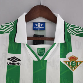 Camisa Real Betis Home 1994/95 - Umbro Retrô Masculina - Branca/Verde