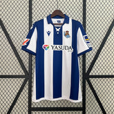 Camisa Real Sociedad Home 2024/25 - Torcedor Masculina - Azul/Branca