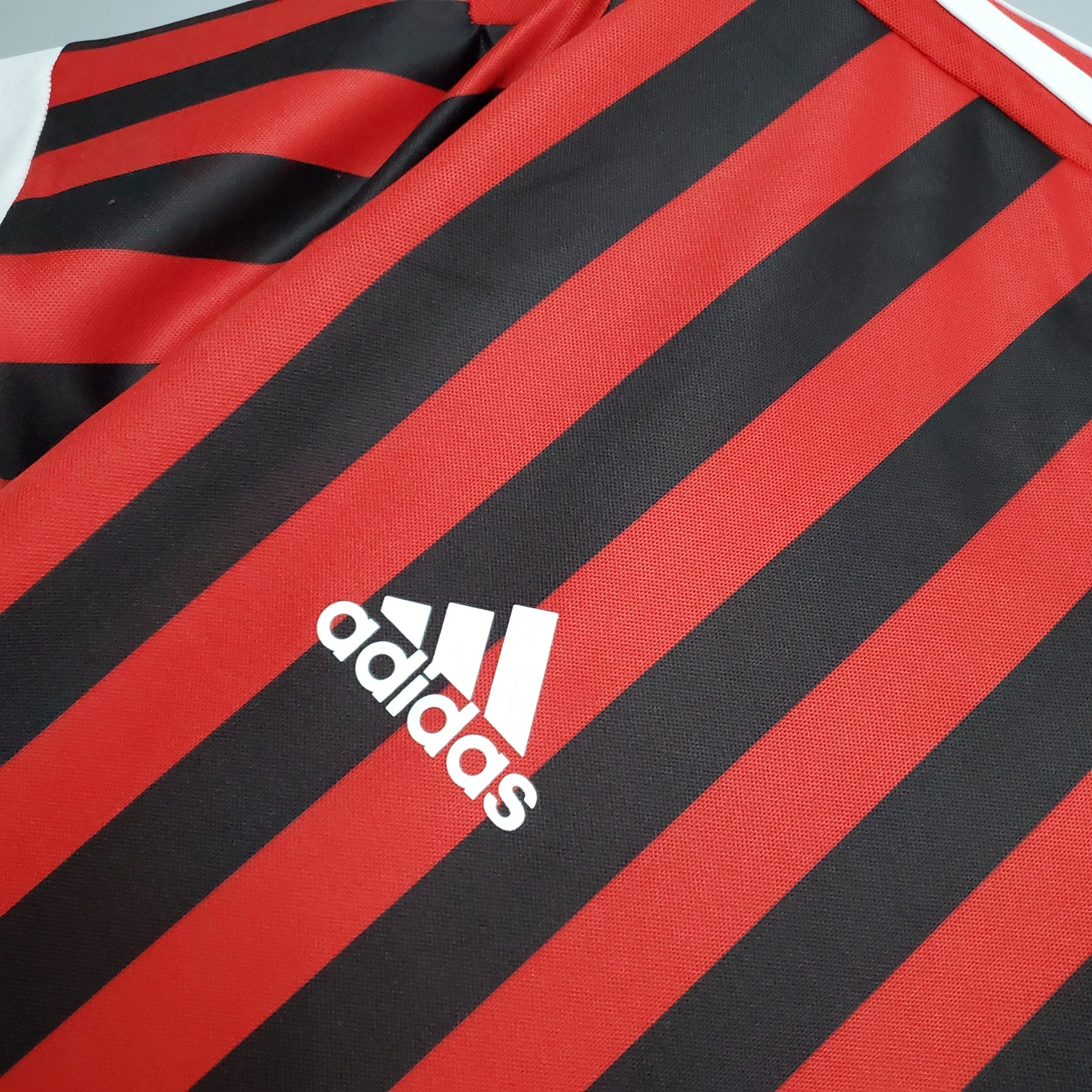 Camisa Milan Home 2011/12 - Adidas Retrô Masculina - Vermelha/Preta