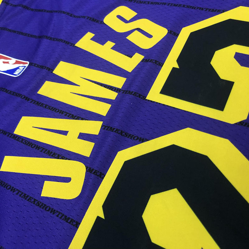 Regata NBA Los Angeles Lakers City Edition 18/19 LeBron James 23 Roxa