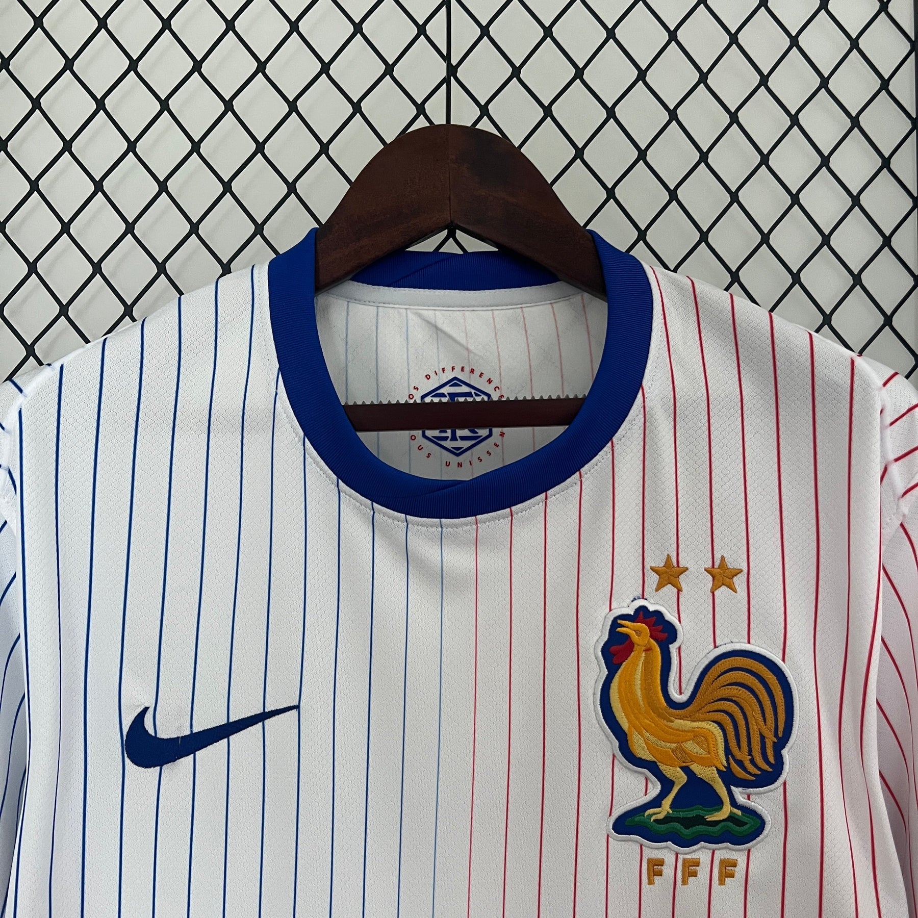 Camisa Seleção França Away 2024/25 - Nike Torcedor Masculina - Branca/Azul