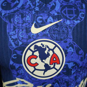 Camisa América Away 2024/25 - Nike Jogador Masculina - Azul/Amarela