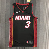 Regata NBA Miami Heat Icon Edição 75 anos Dwayne Wade Preta