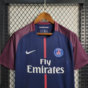 Camisa PSG Home 2017/18 - Nike Retrô Masculina - Azul/Bordo