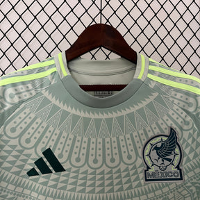 Camisa Seleção México Away 2024/25 - Adidas Torcedor Masculina - Cinza/Verde